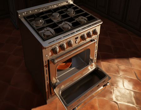 Can I use a gas range on unsealed subflooring?