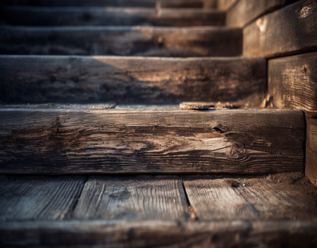 How can I reduce creaking sound in 100 year old stairs?