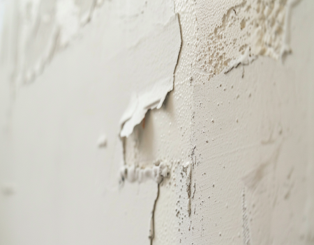 How do I fix seams that open up at the corners of walls during the winter?