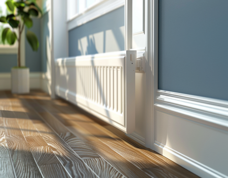 How high can baseboard heaters be installed?