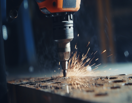 Is there a way to drill a 1 inch diameter hole through 1 8th thick steel