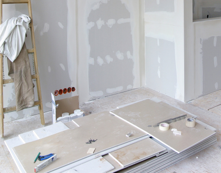 Whats this white stuff coming from new drywall and surrounding areas?