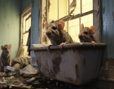 Will moldy washrooms attract rats to invade my basement?